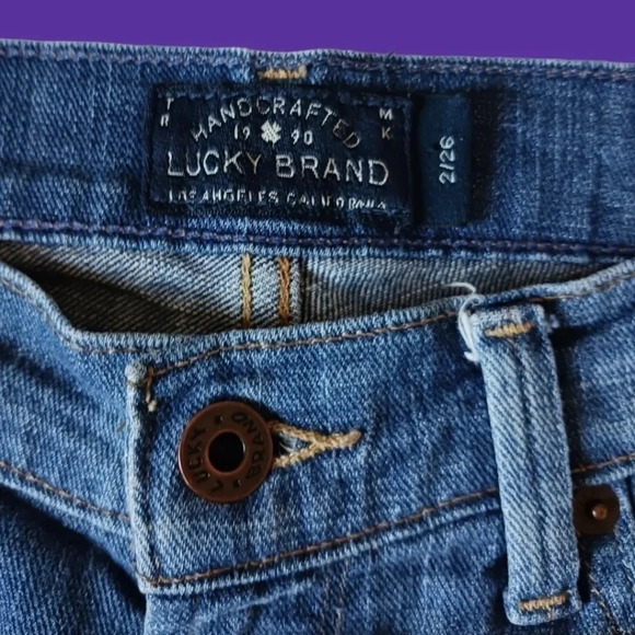 Lucky brand lace bermuda jeans short size 26 - Picture 3 of 8